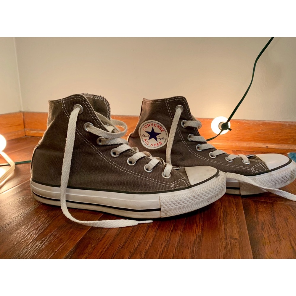 Gray Hightop Converse